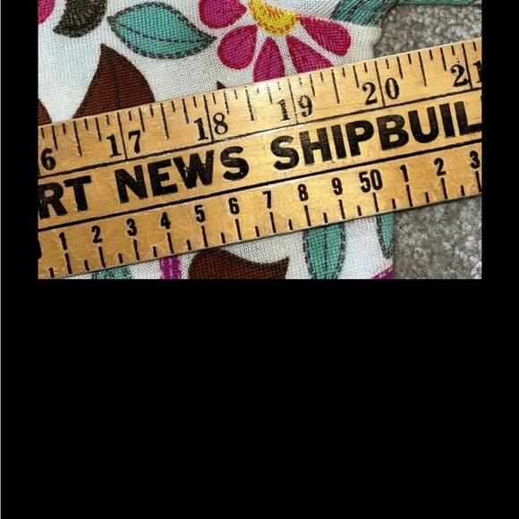 Talbots Pure Merino Wool Floral Print Long Sleeve Sweater Top Size LP - Picture 7 of 7